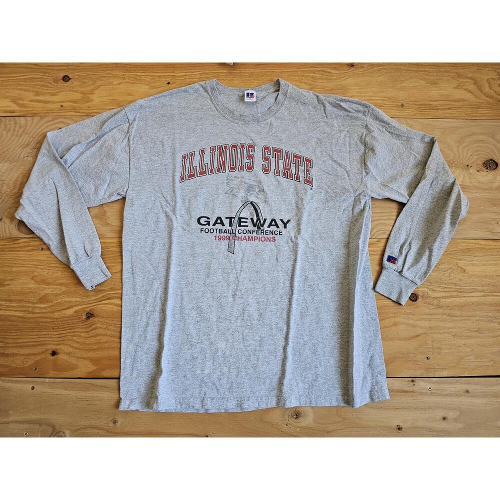 Illinois State Redbirds Gateway Football 1999 Champions Gray T-Shirt Size XL